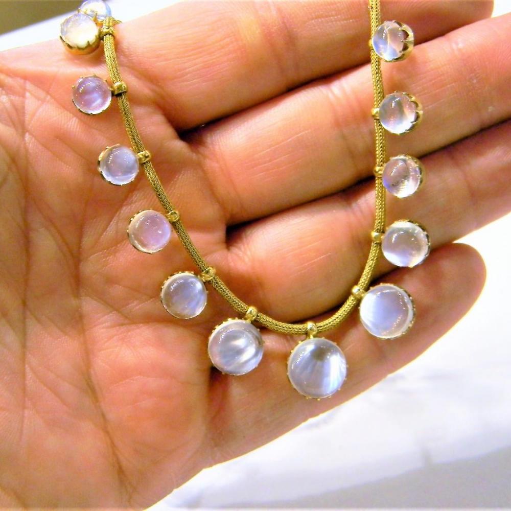 antique moonstone necklace